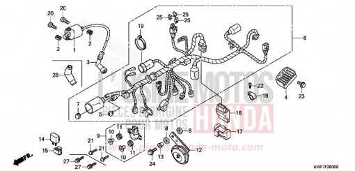 WIRE HARNESS CBF125MB de 2011